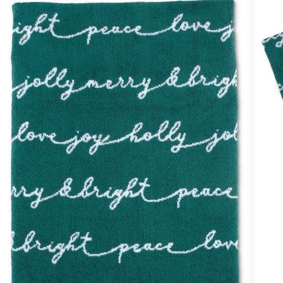 Martex Holiday Script Bath Towel 27” X 52”. 100% Cotton - Picture 4 of 4